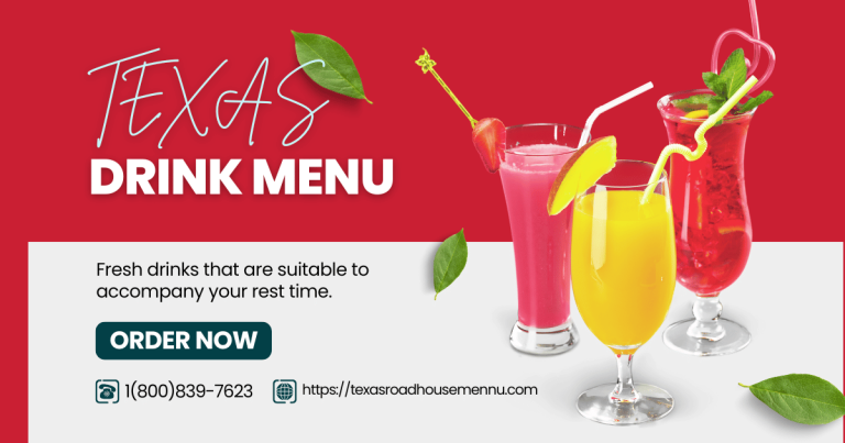 Texas Roadhouse Drink Menu