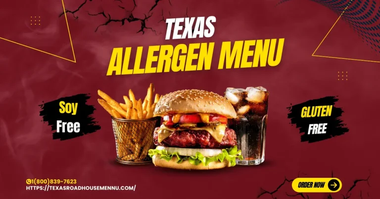 Texas Roadhouse Allergen Menu