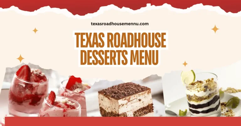Texas Roadhouse Desserts Menu